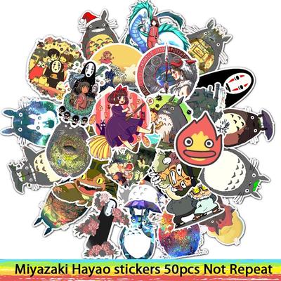 50 buc Autocolante Miyazaki Hayao Autocolant Anime My Neighbor Totoro/Spirited Away pentru Skateboard Laptop