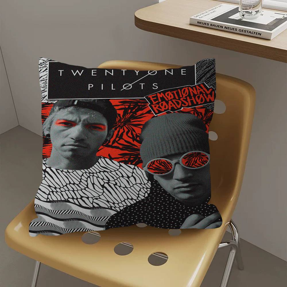 Band T-Twenty O-One P-Pilots Pillow Cover For Bedroom Room And Living Room Sofa Decorative Cushion Cover