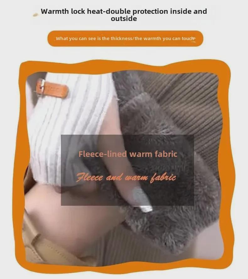 Calças Harem Femininas de Inverno Espessas de Veludo Cotele com Veludo de Algodão Europeu