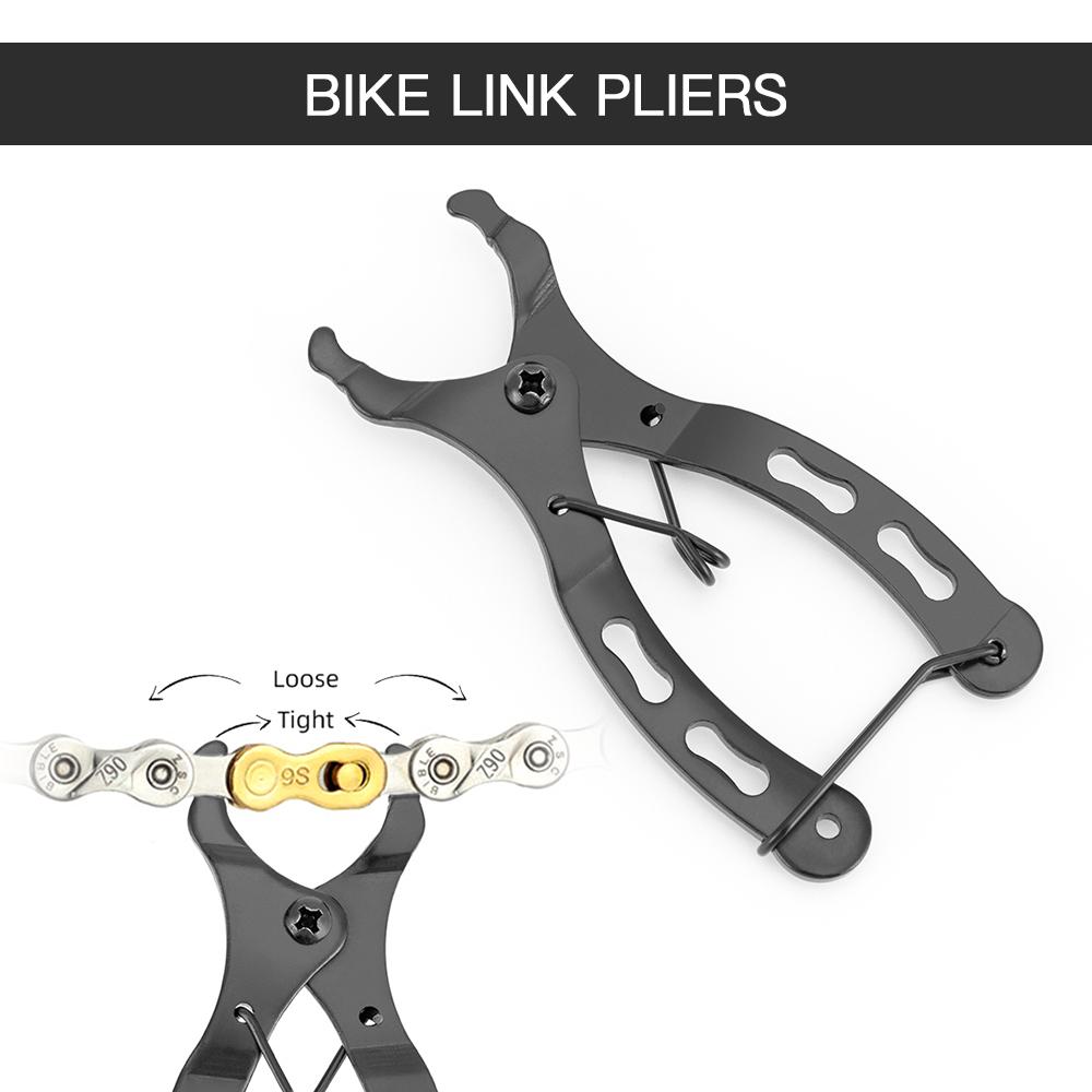 Kit de instrumente pentru repararea bicicletei, 9 buc. cheie pentru îndepărtarea casetei, rupător de lanț, extractor de manivelă, spiță