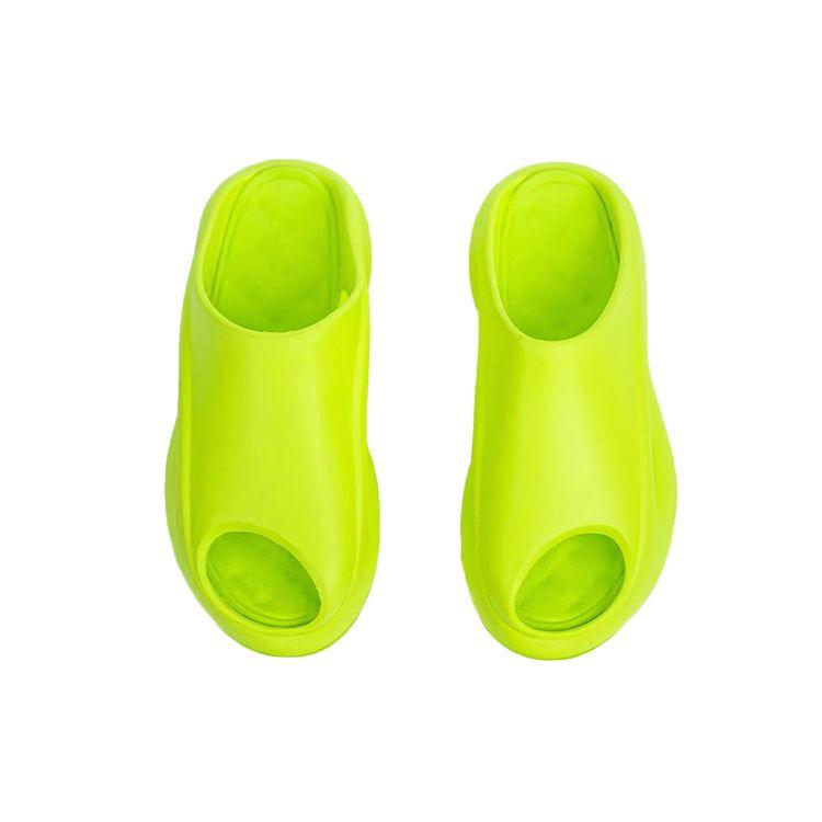Li Ning Cloud Travel Ocra Slay Silent Anti-Rubbing Slide Sandals Women Sandals Green AZSS009-6