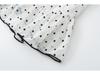 French Girl Polka Dot Waist-Cinched Mesh Bandeau Camisole – Slim Sleeveless Summer Top