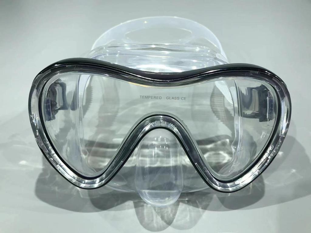Adult Large Frame Silicone Diving and Snorkeling Goggles
