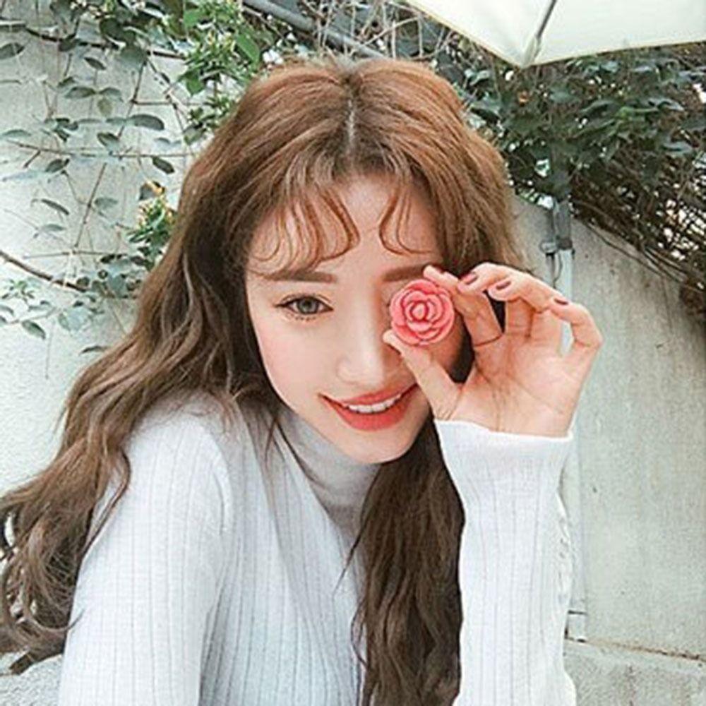 3D Rose Cosmetic Lip Balm Container Small Mirror Empty Refillable Eyeshadow  Pot  Women