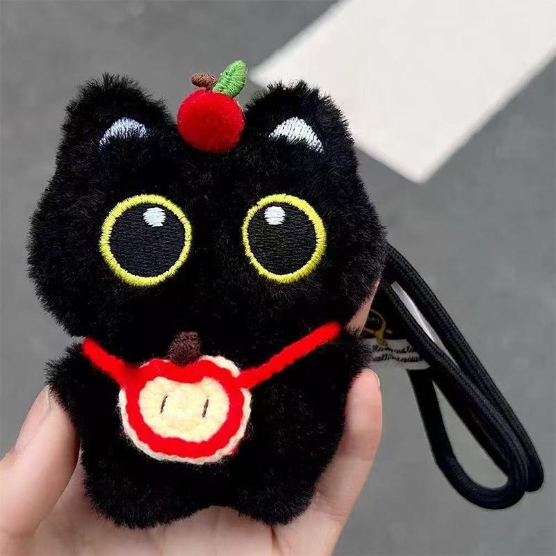 Cute Black Cat Luggage Pendants New Style Punk Black Cat Doll Pendants Fashionable Doll Keychain Charm Exquisite Versatile Gifts