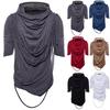 2026 Europese Zomer Heren Hip-Hop Hoodie T-shirt met Pluche Kraag, Korte Mouwen, Trendy Streetdance Stijl YT001