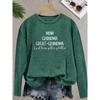 Women's Printed Graphic Casual Round Neck Long Sleeve T-Shirt