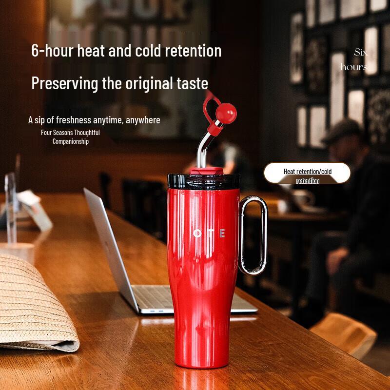 OTE Jumbo Insulated Stainless Steel Tumbler with Straw
