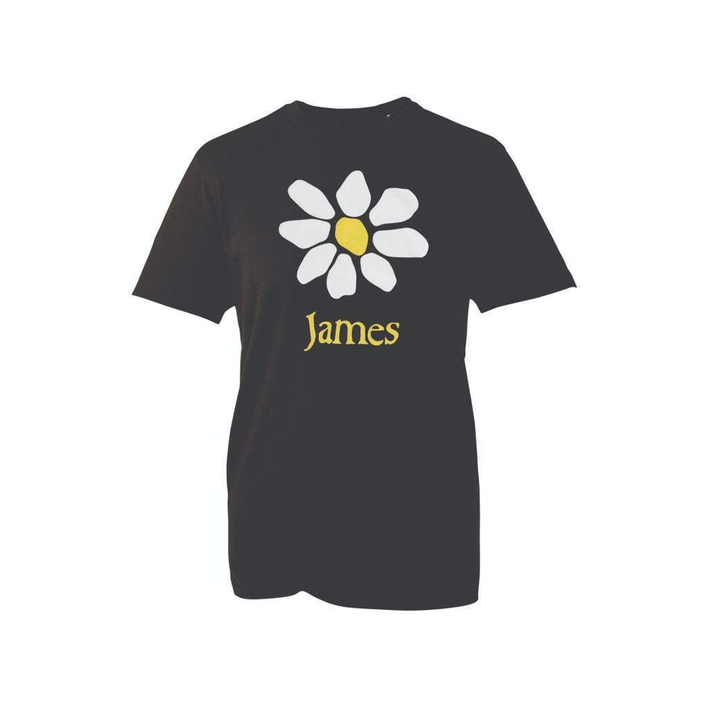 James Daisy Flower TShirt Cute Floral Graphic Name Tee Personalized Gift Tee