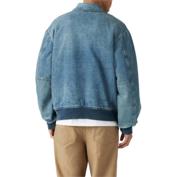 Levis Button-Down Solid Fit Long Sleeve Jacket Men Jackets Blue A8561-0001