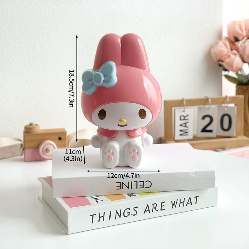 Hello Kitty Money Storage Box Anime Kuromi Piggy Bank Saving Money Case My Melody Cartoon Plastic Storage Box Birthday Gifts