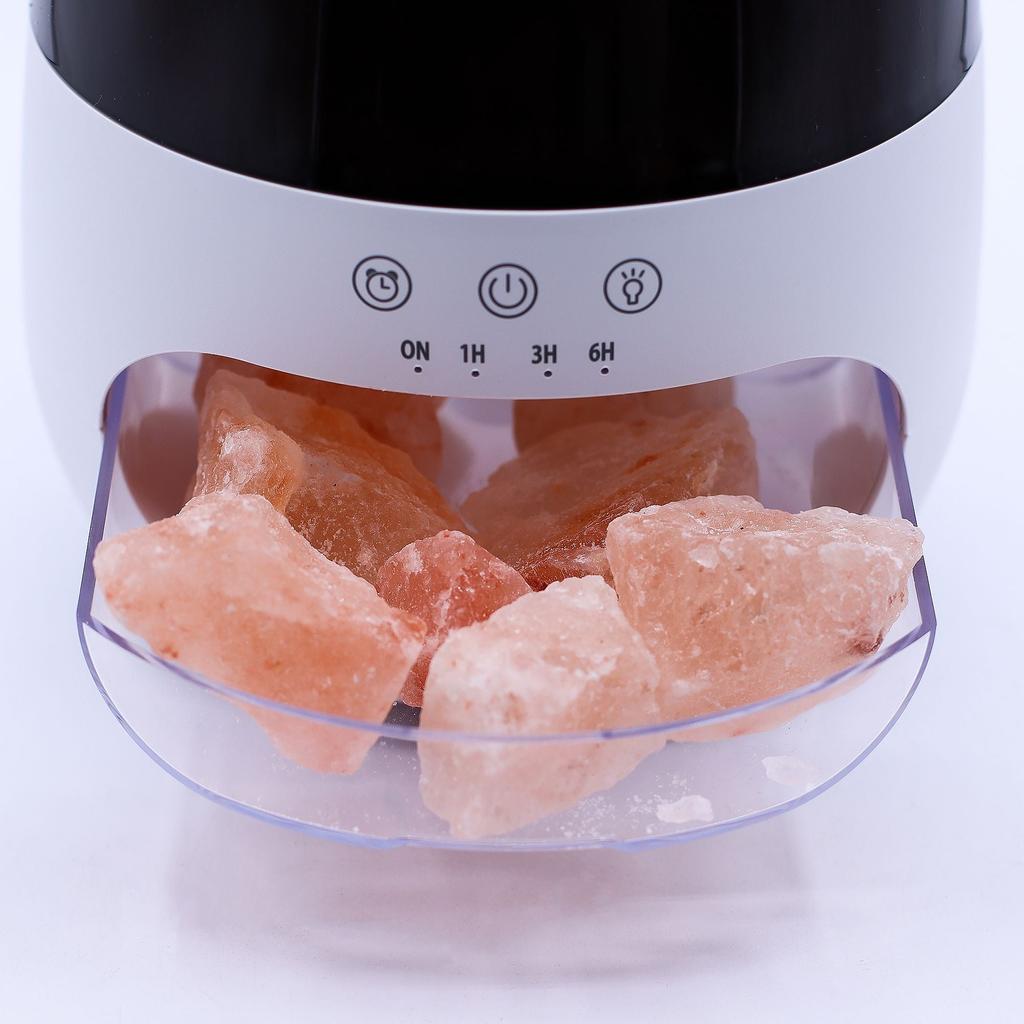 USB Himalayan Salt Ultrasonic Flame Effect Aroma Diffuser