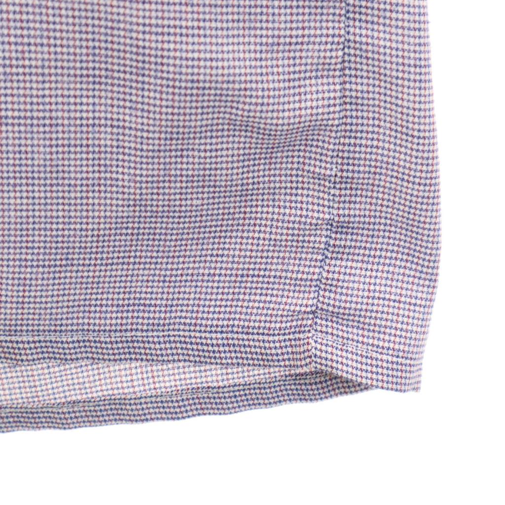 70s Made in USA Vintage Check Pattern Short sleeve shirt permanent press Men's Used