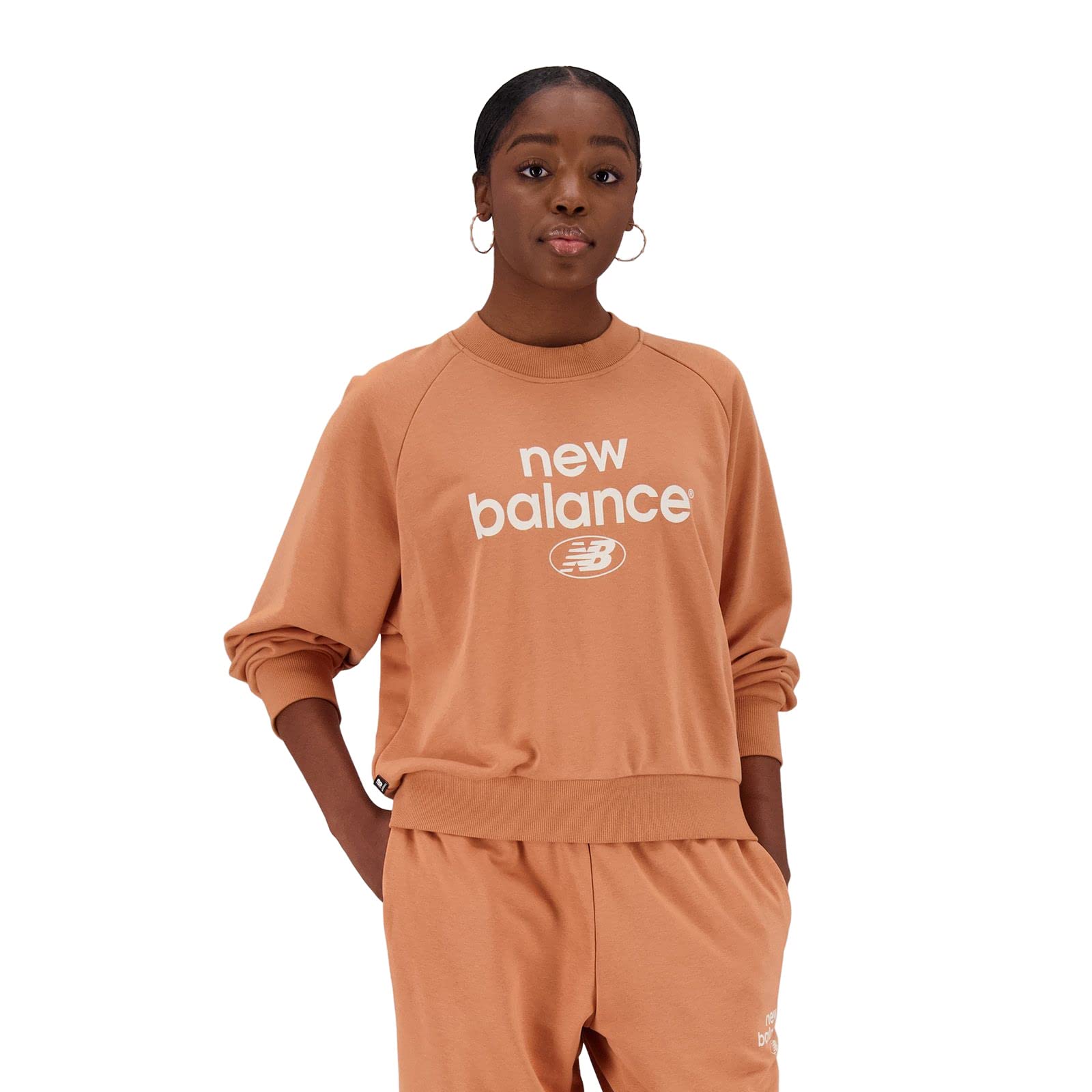 

Свитшот Crew NB Essentials Graphic Sweat Crew WT31508 SEI L [New Balance] (WT31508) Женский (Сепия)