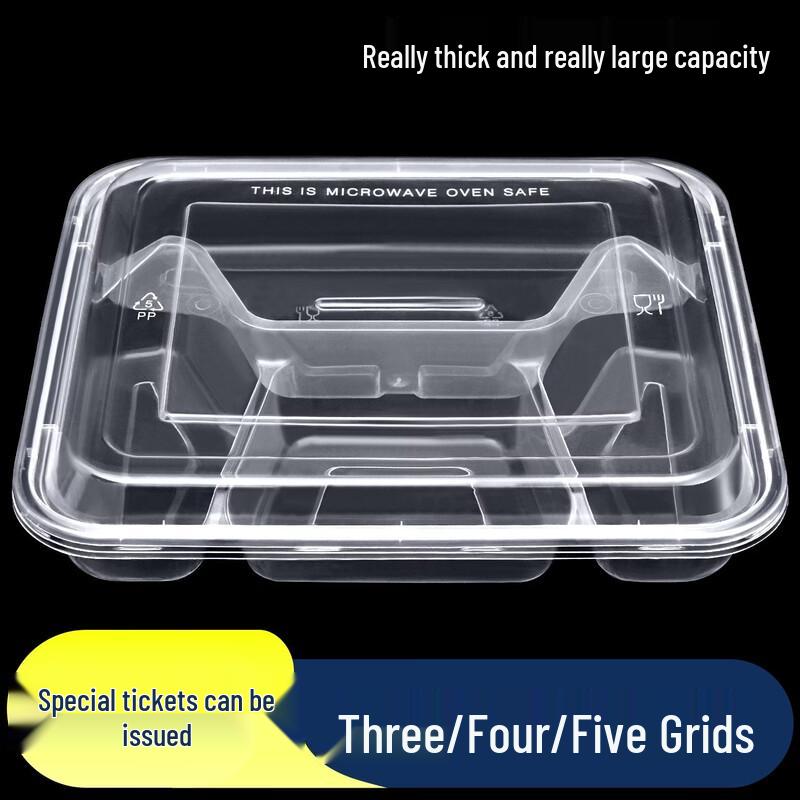 Disposable Multi-Compartment Takeaway Meal Boxes