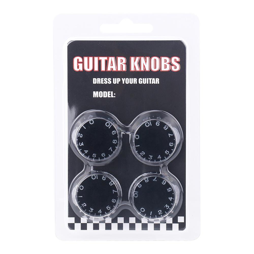 

4 Pcs Metric Size Acrylic Guitar Volume Tone Speed Control Knobs for LP SG Electric Guitar Parts