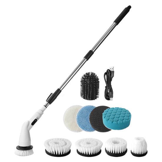 Electric Cleaning Brush Cordless Smart Functions Type-C Fast Charging IPX6 Waterproof One-Button