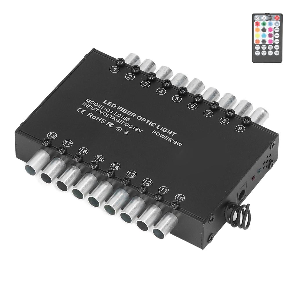 LED Lichtleiter Bluetooth APP Fernbedienung 18 Löcher Einzelkopf Lichtleiter Sternenhimmel