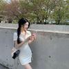 2022 Korean Slim Fit Polo Collar Bodycon Dress for Petite Sizes