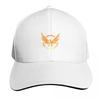 The Division  Orange Grunge Logo Baseball Cap Summer Beach Travel Streetwear Hip Hop Trendy Vintage Retro Embroidered