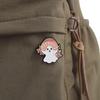 Halloween Ghost Metal Brooch - Creepy Cute Geometric Backpack & Scarf Clip Badge