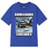Bombardiro Crocodilo Funny Crocodile Plane Bomber T-shirt Men Women Casual Cotton Short Sleeve T Shirts Comfort O-Neck T-shirts