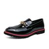 Fashion Leather Designer Brand Luxury Men Casual Office Bussiness Black Loafers Mens Italian Wedding Dress Male Shoes Mens Shoes