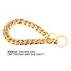 Collar Non-scalable Anti-Chew Stainless Steel Dog Chain Collar for Sports