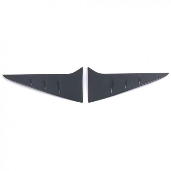 Glossy Black Rear Window Spoiler Side Cover Trim For - Toyota Sienna 2P