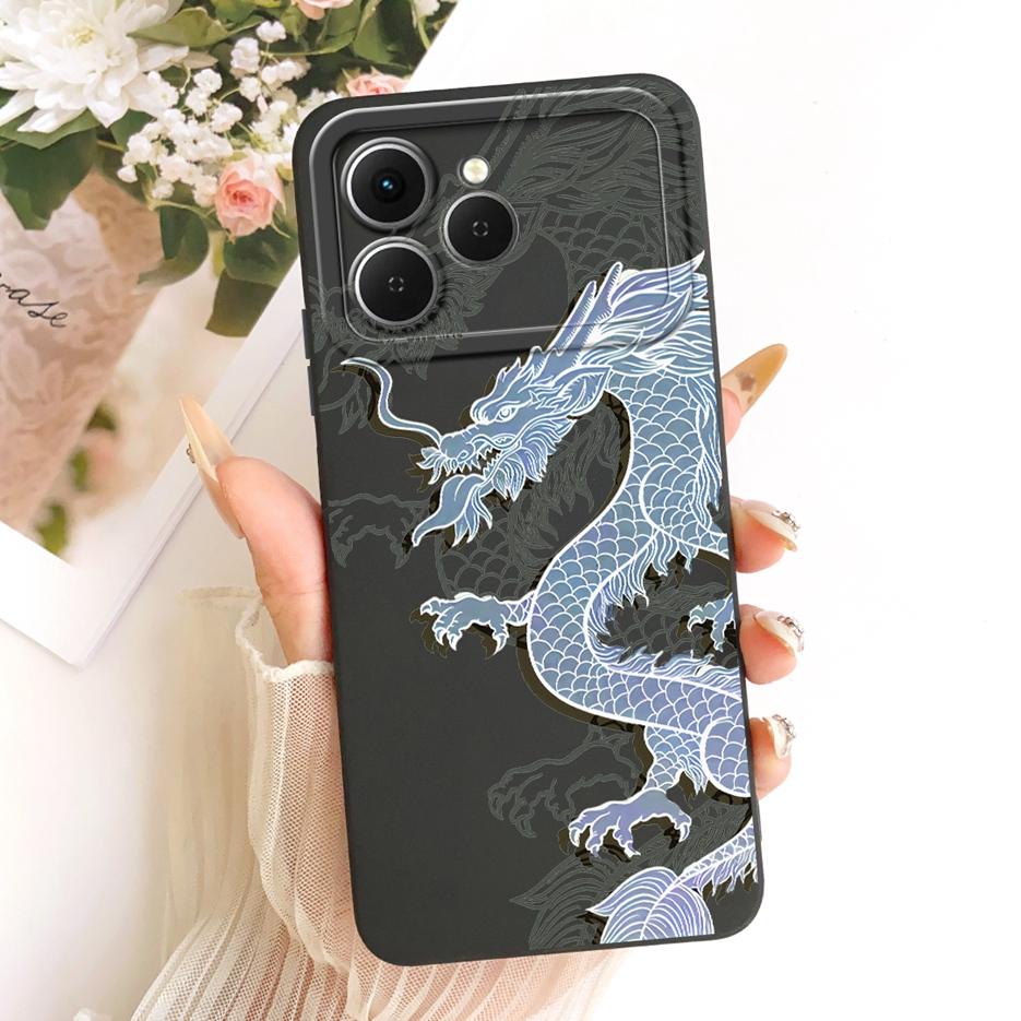 Per Tecno Spark 40 Custodia KM5 Nuova Lusso Fiori Caramella Verniciata Copertura Morbido Silicone Custodia Telefono Per Tecno Spark 40C Spark40 C Fundas