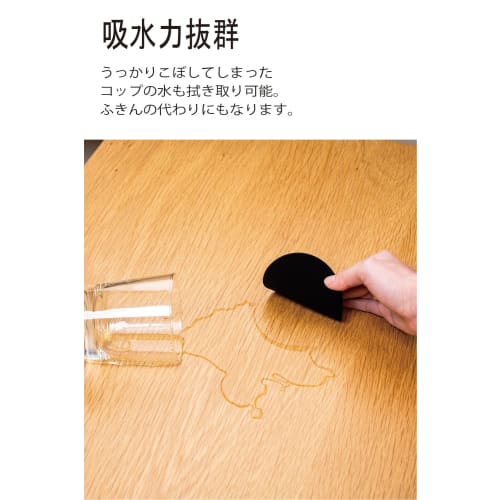 Aion Absorbent Coaster, Sponge, Round, Black, 9x9cm, 1 Coaster, Non-Stick, Non-Slip, Washable, Made in Japan, 173-BK