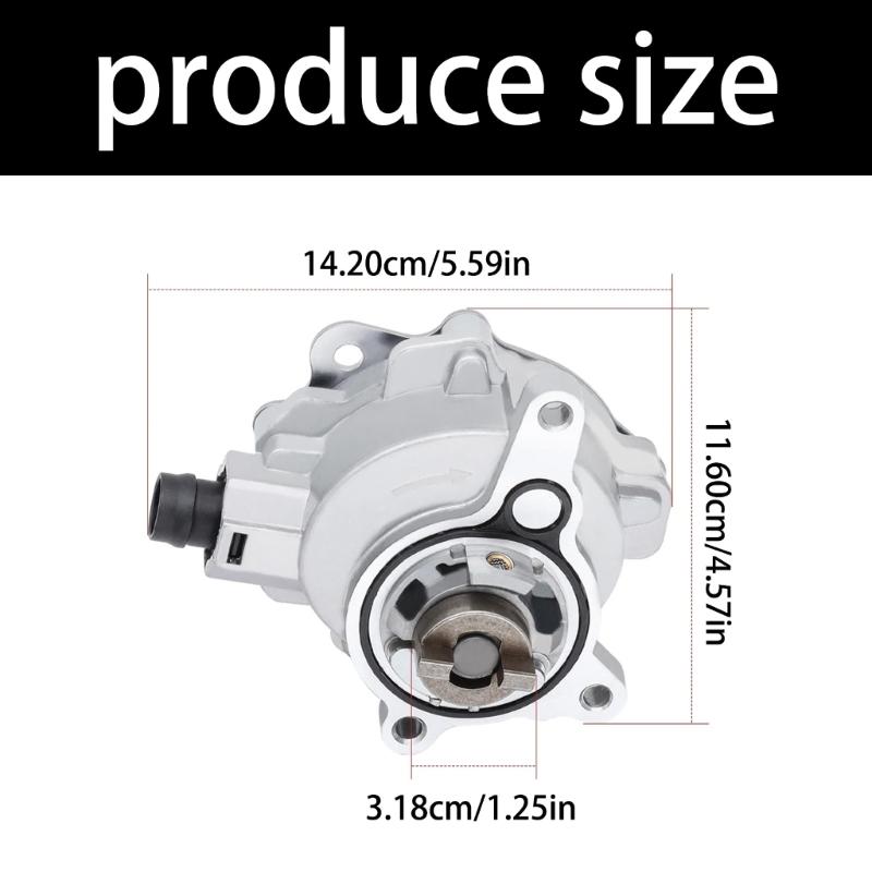 Powerful Brake Vacuum Pump LR047384 LR025601 Strong Metal Brake Vacuum Pump Quick Fixing for Multiple Vehicle