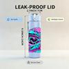 1PC Color Racing Helmet Splash Art 750ml Color Plastic Water Bottle Leakproof Flip Straw Lid For Sports Office Home Use