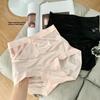 Women's Summer Satin Ice Silk 10A Antibacterial No Trace Abdominal Light Plastic High Waist Triangle Briefs