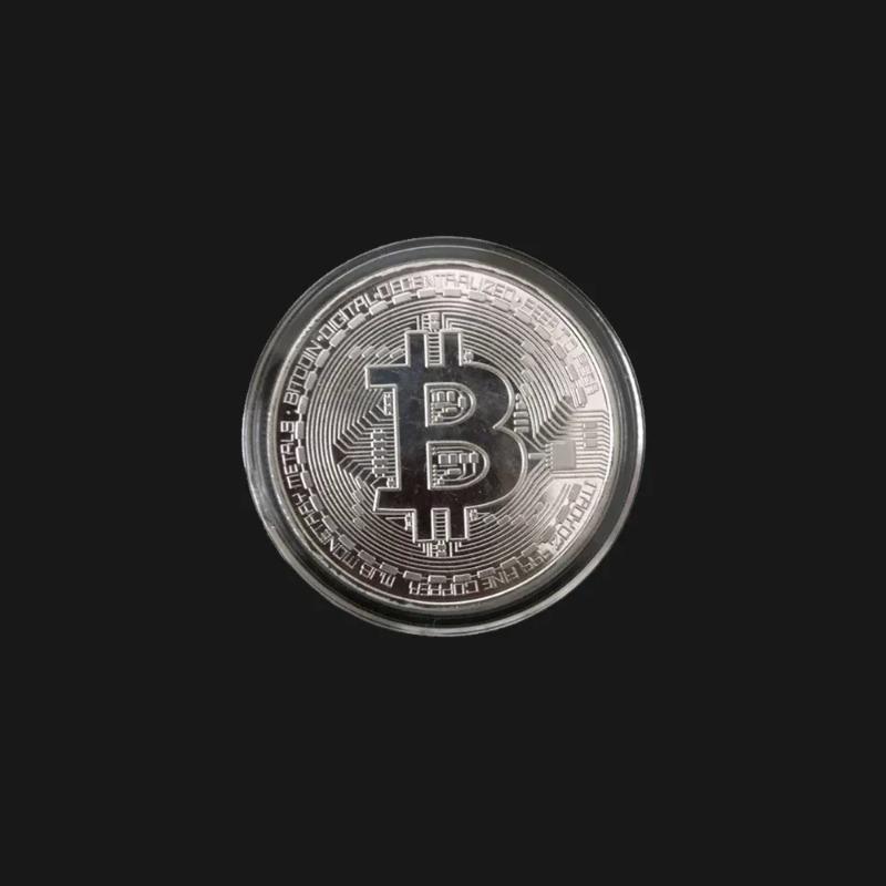 

Коллекционная монета Биткоин Искусство Коллекция Подарок Физическая Памятная Криптомонета Позолоченный Металл Античная Имитация Декорация Silvery 1pc