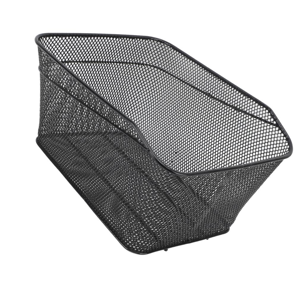 Rear Bike Basket High Strength Metal 44lb Load Bearing Large Capacity Metal Bike Basket Rear for Replacement Storage