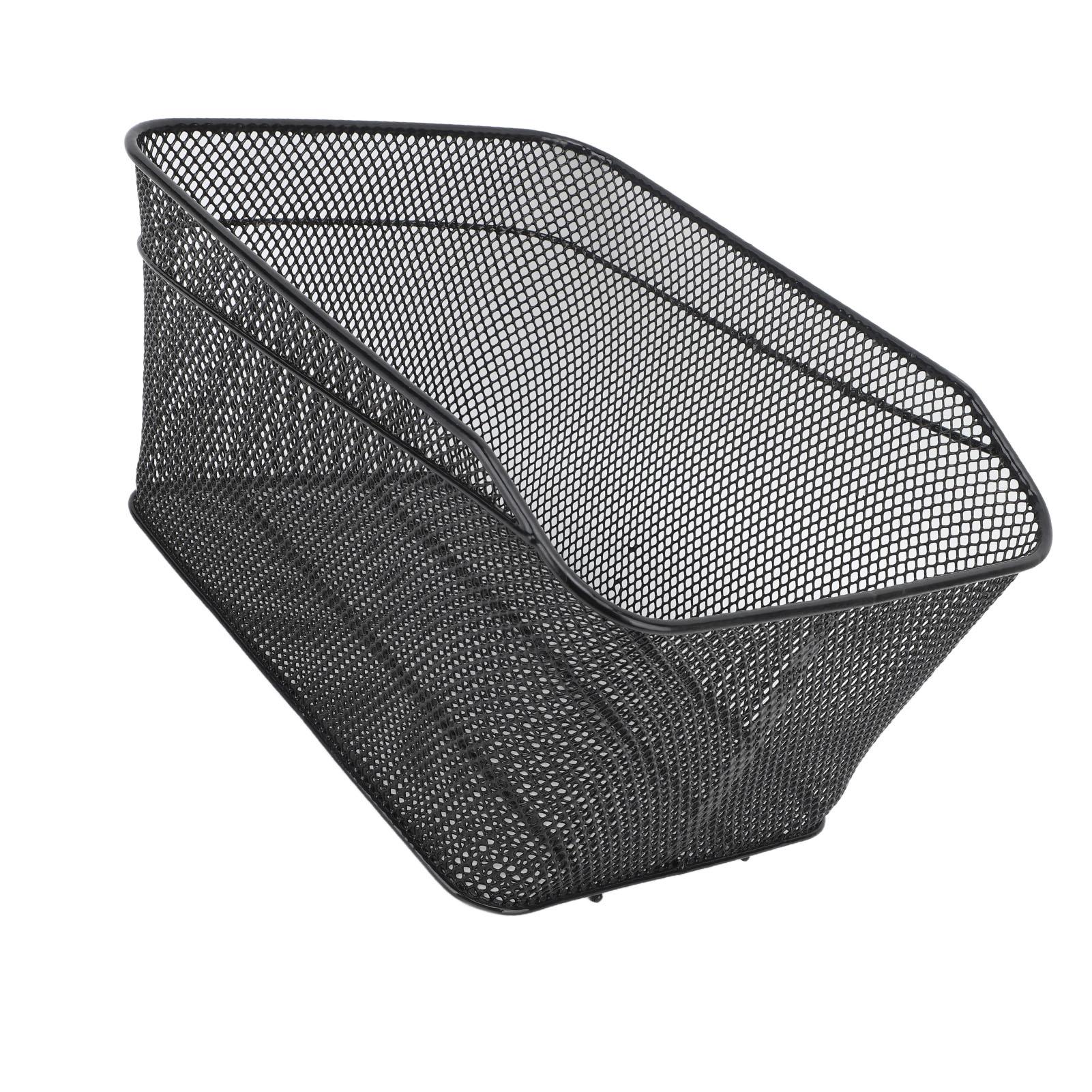 

Rear Bike Basket High Strength Metal 44lb Load Bearing Large Capacity Metal Bike Basket Rear for Replacement Storage