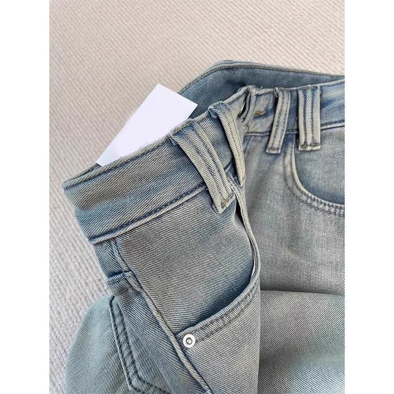 Damen Übergröße Retro Fleecegefüttert High-Waist Wide-Leg Jeans - Winter 2024 Kollektion