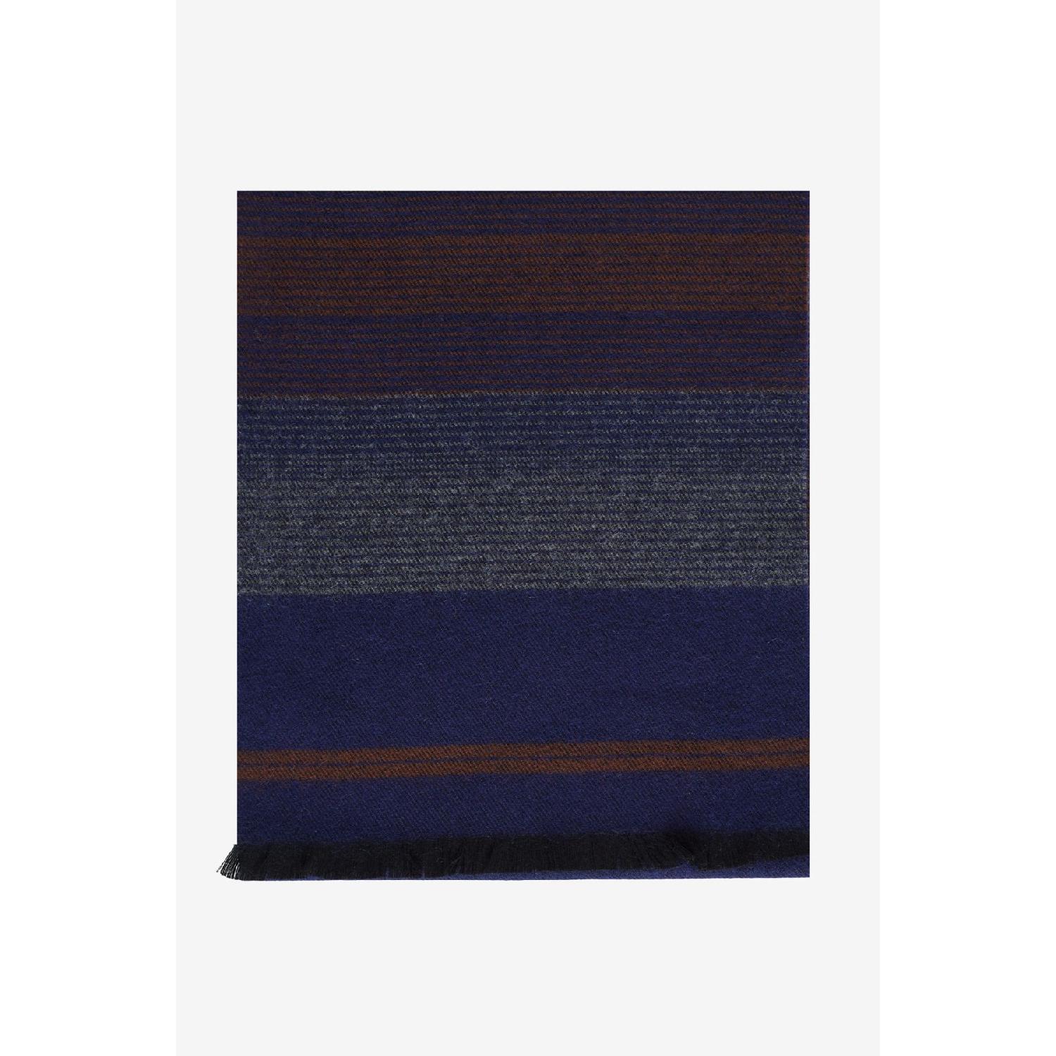 

Men s Navy Blue-brown Warm Patterned Knitwear Scarf