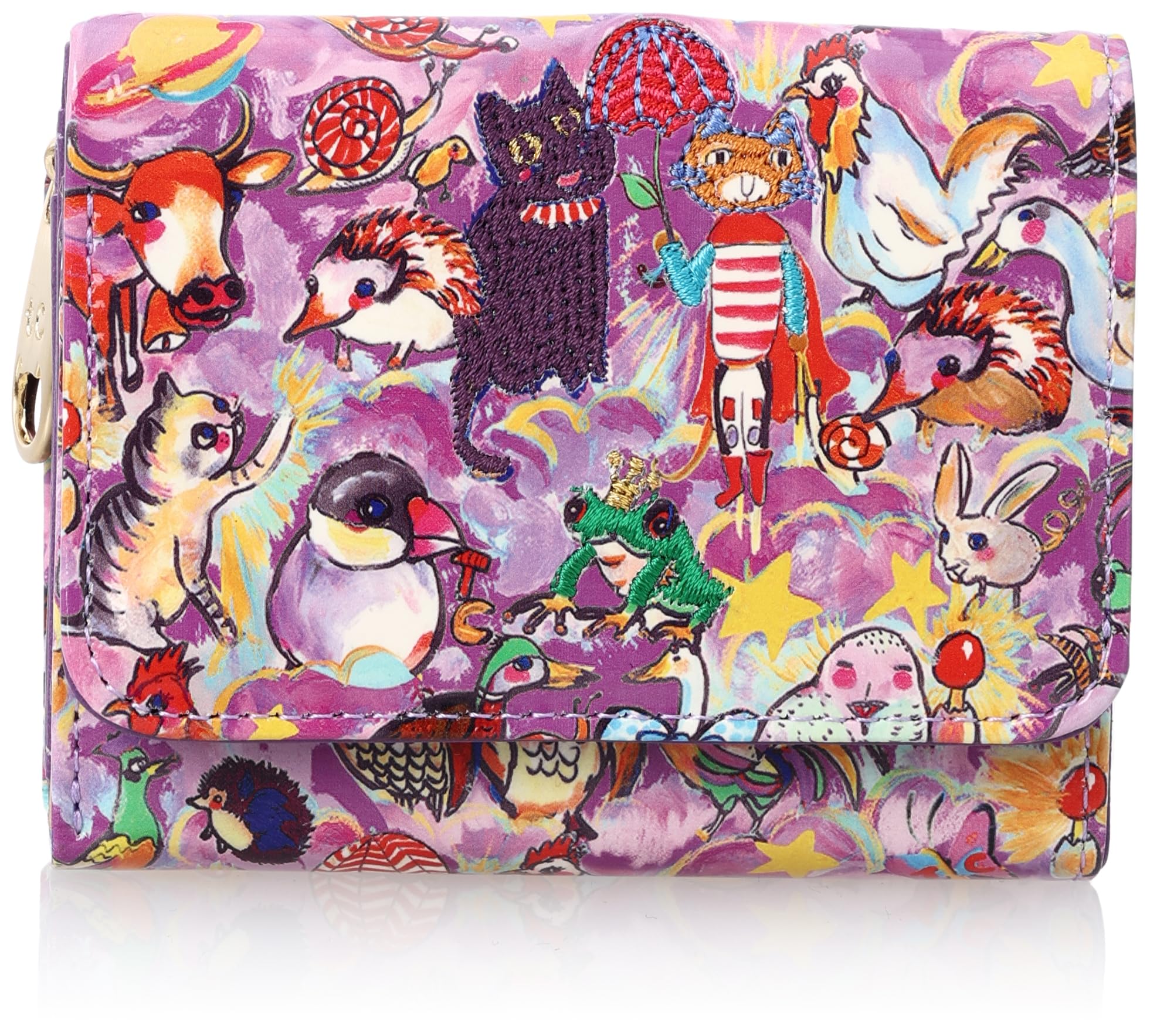 

Кошелек мини-кошелек Лесные животные [Tsumori Chisato] В три сложения