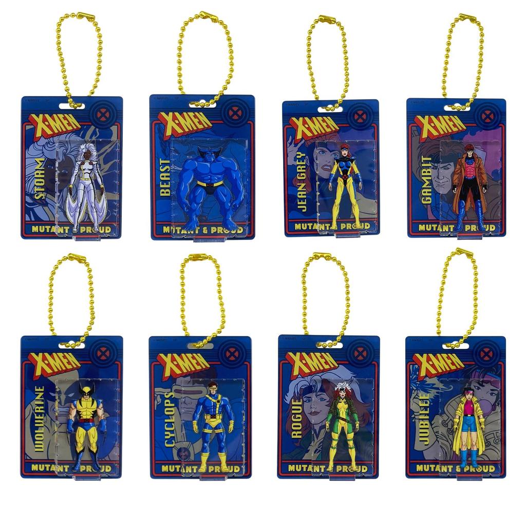 Small Planet Marvel X-Men Figures/Blind Blister-Style Acrylic Keychains, Complete Set of 8