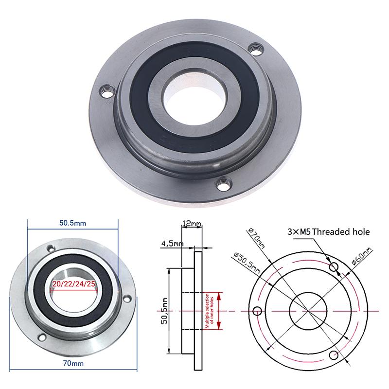 Non Standard Flange Cup Bearing F70 Aperture 20 22 25 Embroidered Machine Shaft Bearing 608 636 627 699