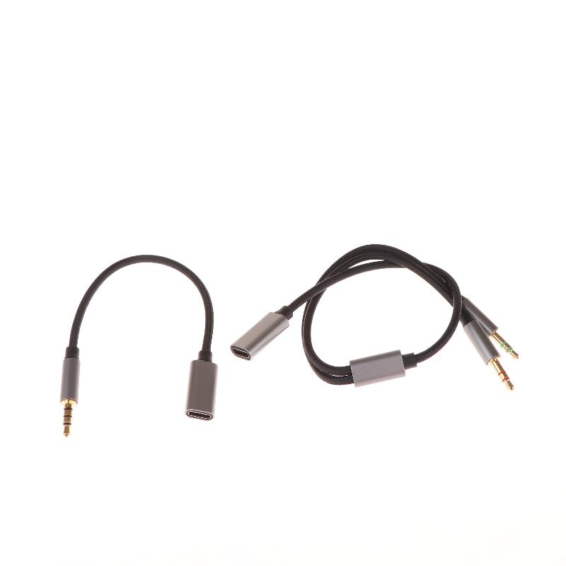 1 Piece Phone Tablet Pc Accessories With Usb C Port Cable Conversion Earphone Microphone 3.5Mm Male To Type-C Aux Audio Adapter