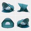Quick-Open 2-3 Person Beach Tent: Sun Protection, Windproof, Easy Fold for Camping