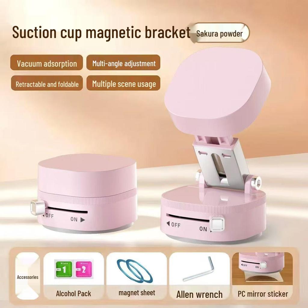 Magnetischer Vakuum-Saug-Autohalter mit drehbarem und klappbarem Anti-Shake-Ständer
