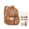 Oxford Cloth Cartoon Animal School Bag Multi-Compartments Capybara Student Bag Unisex
