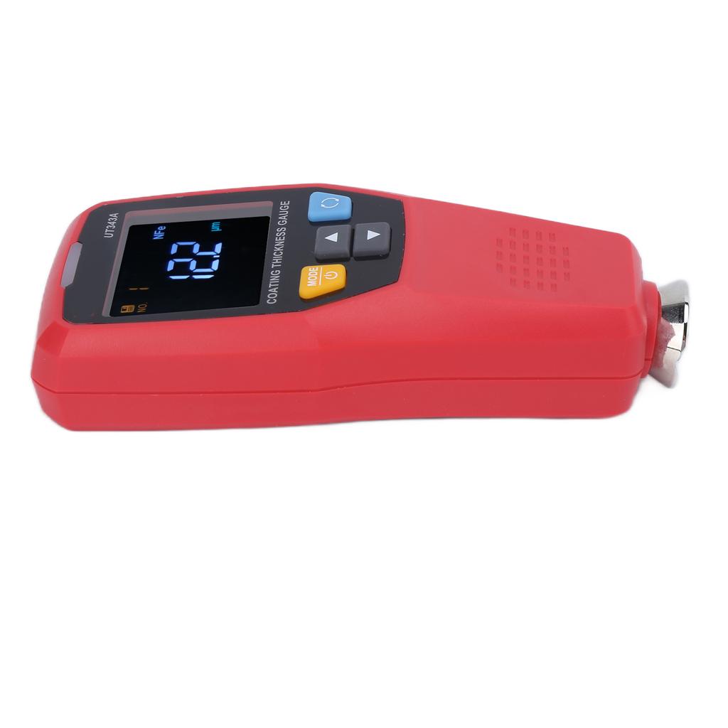 Miernik grubości powłoki UT343A Ręczny miernik grubości lakieru samochodowego z kolorowym wyświetlaczem EBTN