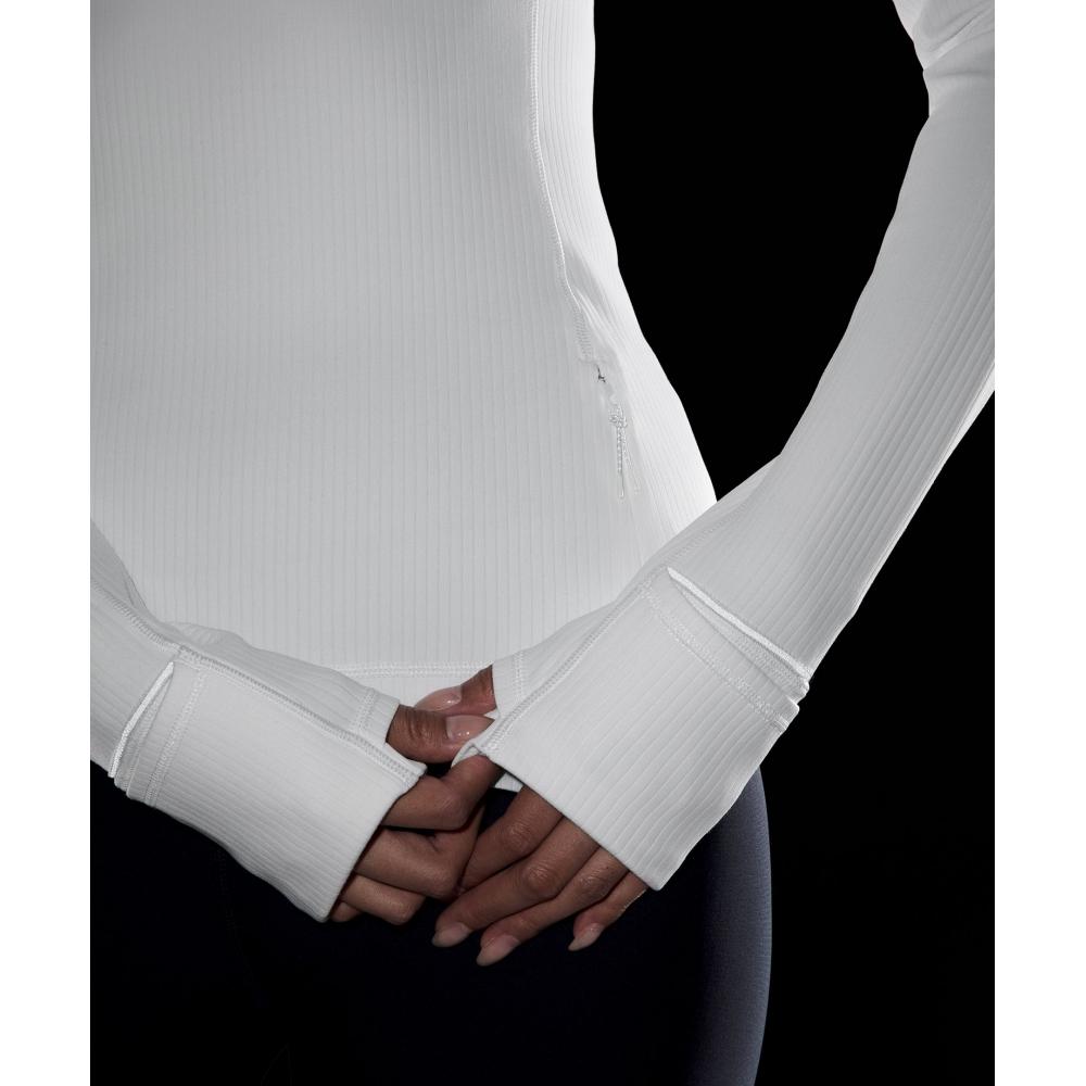 Lululemon It S Rulu Ribbed Long Sleeve Shirt  Updated whIte