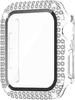 Glass+Cover For Apple Watch Case 45mm 44mm 41mm 40mm 46mm 42mm Bling Diamond bumper+Screen Protector Series 11 10 9 8 7 5 6 4 SE