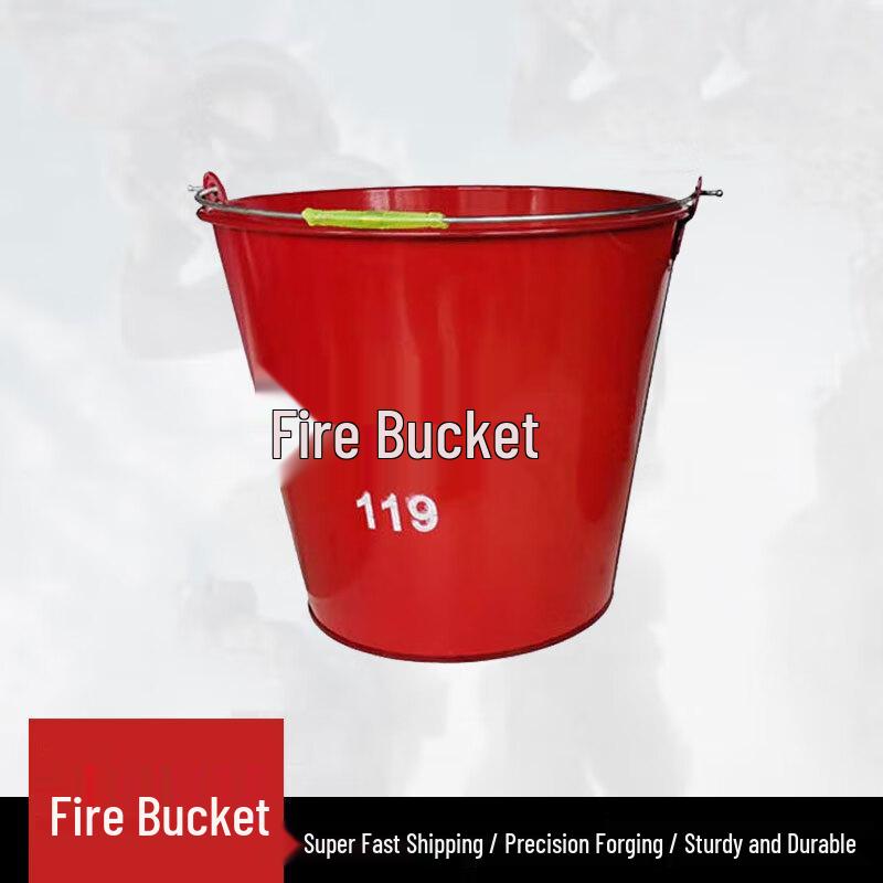 Jinye 12L Painted Iron Fire Sand Bucket